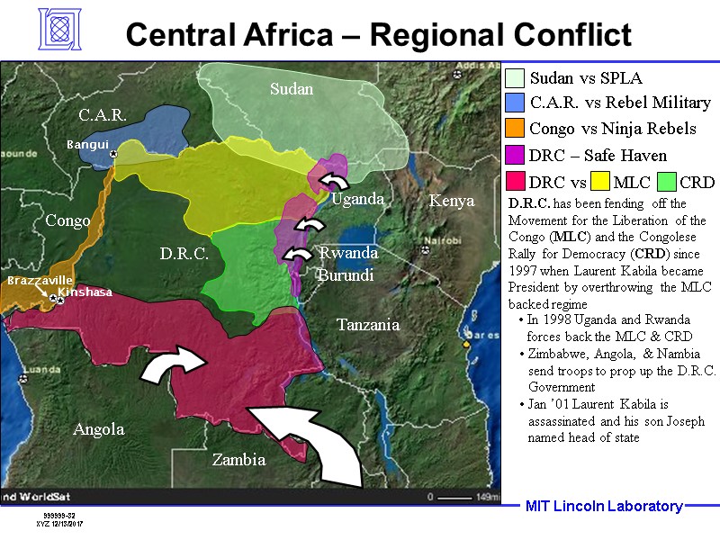 Tanzania Zambia Burundi Rwanda Angola C.A.R. D.R.C. Bangui Congo Kenya Uganda Central Africa –